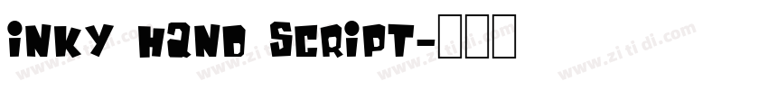 Inky Hand Script字体转换